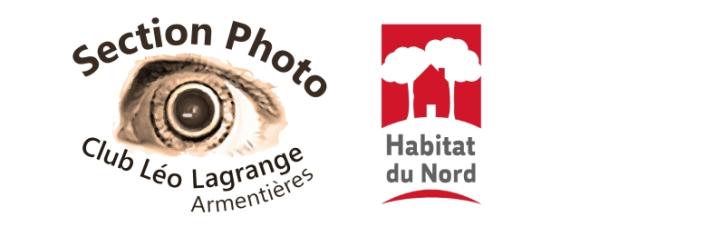 Logos de la section photo du Club Léo Lagrange et d'Habitat du Nord